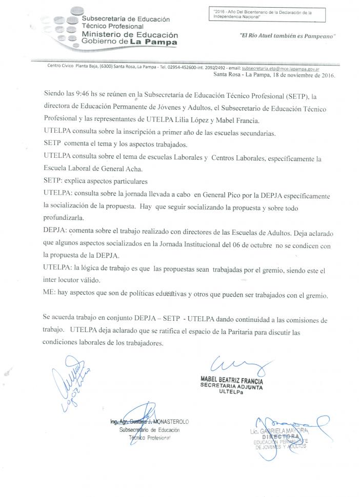 REUNIN ANTE CAMBIOS EN LA MODALIDAD DE JVENES Y ADULTOS